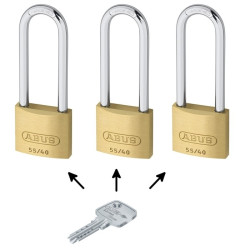 ABUS 55/40HB63KA cadenas anse longue, clé unique