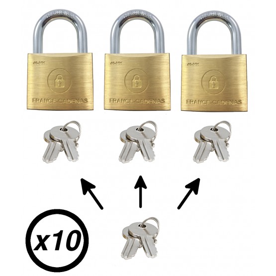 Cadenas série 85 - Varié pour clé passe - 2 clés 