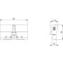 Demi cylindre européen haute sécurité ABLOY, demi cylindre mécanique serrure Protec2, schéma technique - Image 4