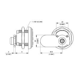 Schéma serrure batteuse haute sécurité Mul-T-Lock diamètre 29