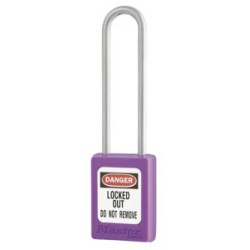 Master Lock S31-LT violet - cadenas de consignation électrique anse longue