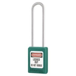 Master Lock S31-LT turquoise - cadenas de consignation électrique anse longue