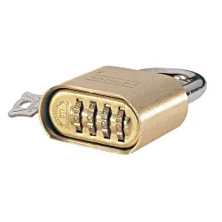 Master Lock 175D - cadenas laiton à combinaison personnalisable via une clé (fournie)