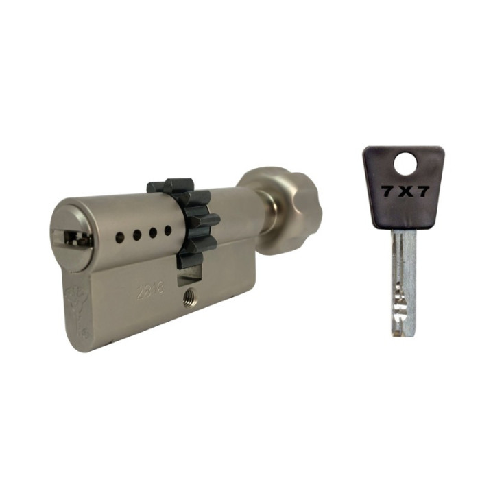 Cylindre à bouton et roue dentée Mul-T-Lock 7x7