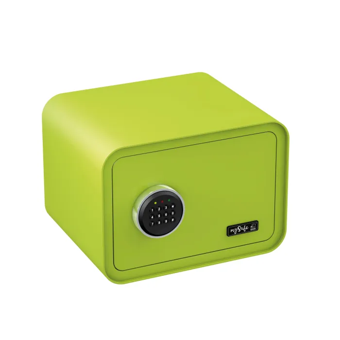 Coffre fort de couleurs à code BASI MySafe couleur vert