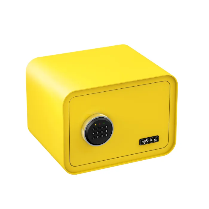 Coffre fort de couleurs à code BASI MySafe couleur jaune