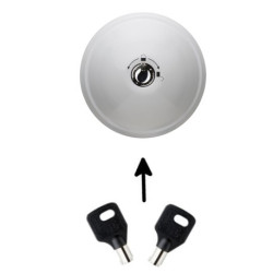 Ufo 3 meroni smart duo simple, serrure antivol pour véhicule utilitaire, couleur blanche