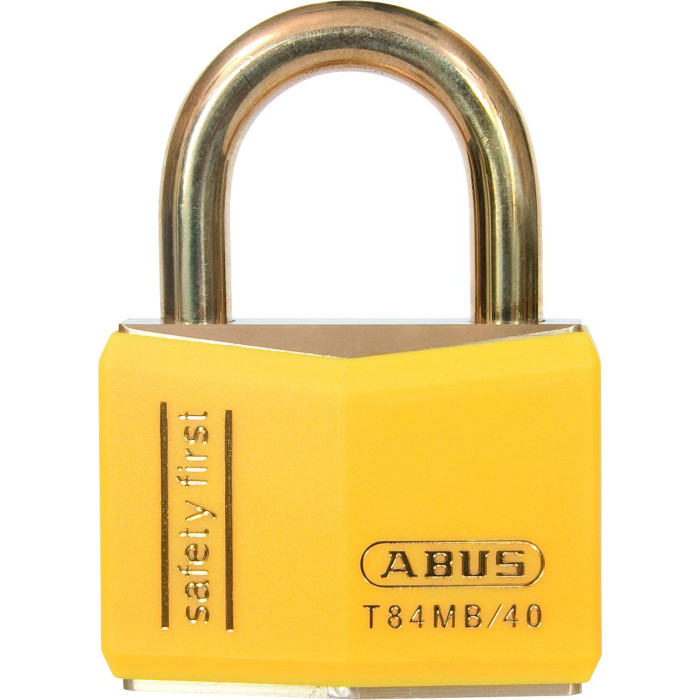 Cadenas ABUS T84MB 40mm cadenas marine, safety, cadenas couleur jaune