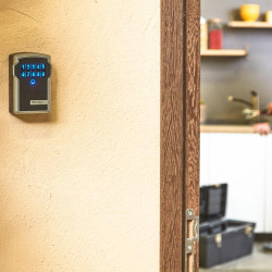 Boîte à clé connecté Bluetooth à fixer à l'extérieur du domicile