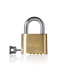 Master Lock 175DEURD cadenas laiton à combinaison personnalisable avec une clé