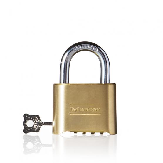 Master Lock 1175D Cadenas ProSeries, Combinaison, Réglable, Laiton massif,  Largeur de 2-1/4