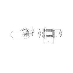 Batteuse haute sécurité Mul-T-Lock diamètre 22 avec clé