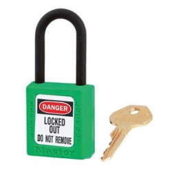 Master Lock 406GRN - cadenas de consigantion non conducteur