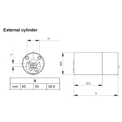 Cylindre adaptable CISA Mul-T-Lock pour serrure 