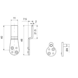 Cylindre adaptable CISA Mul-T-Lock pour serrure 