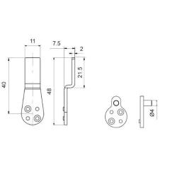 Cylindre adaptable CISA Mul-T-Lock pour serrure 