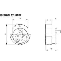 Cylindre adaptable CISA Mul-T-Lock pour serrure 