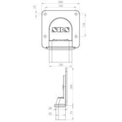 Verrou de porte coulissante SBS BDL