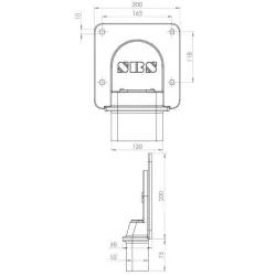 Verrou de porte coulissante SBS BDL