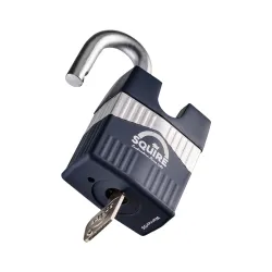 Cadenas de sécurité SQUIRE Warrior 55C à anse protégée, grade 3 EN12320. Pour utilisation extérieur et intérieur