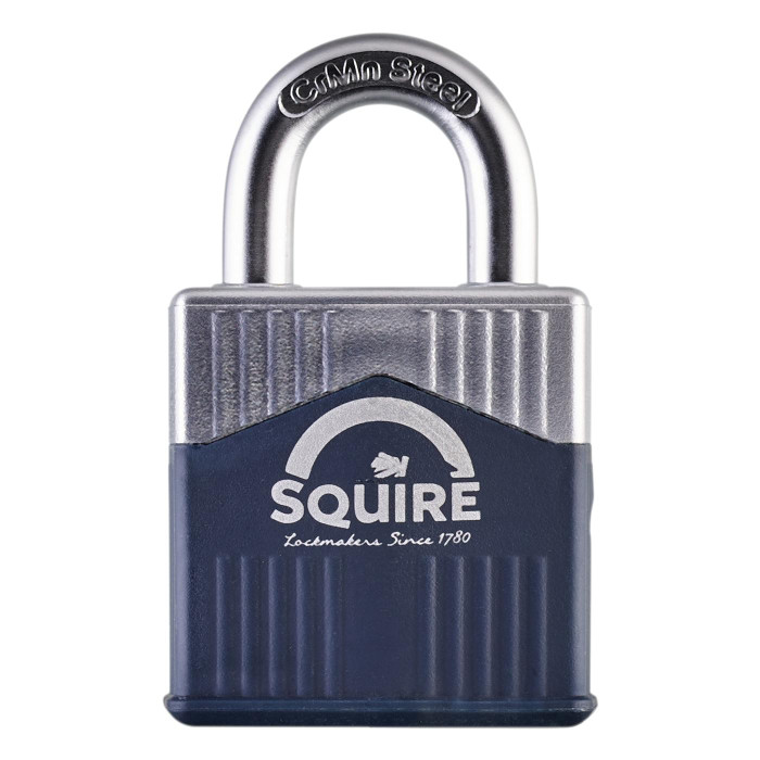 Cadenas de sécurité SQUIRE Warrior 45/2.5 à anse longue, grade 2 EN12320. Pour utilisation extérieur et intérieur