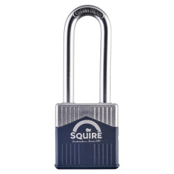 Cadenas de sécurité SQUIRE Warrior 45/2.5 à anse longue, grade 2 EN12320. Pour utilisation extérieur et intérieur