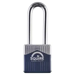 Cadenas de sécurité SQUIRE Warrior 45/2.5 à anse longue, grade 2 EN12320. Pour utilisation extérieur et intérieur