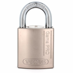 Cadenas de sécurité Tokoz Gama Pro 40, corps en zinc 40 mm, clé non reproductible