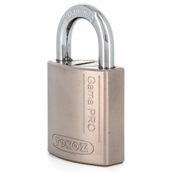 Cadenas de sécurité Tokoz Gama Pro 40, corps en zinc 40 mm, clé non reproductible