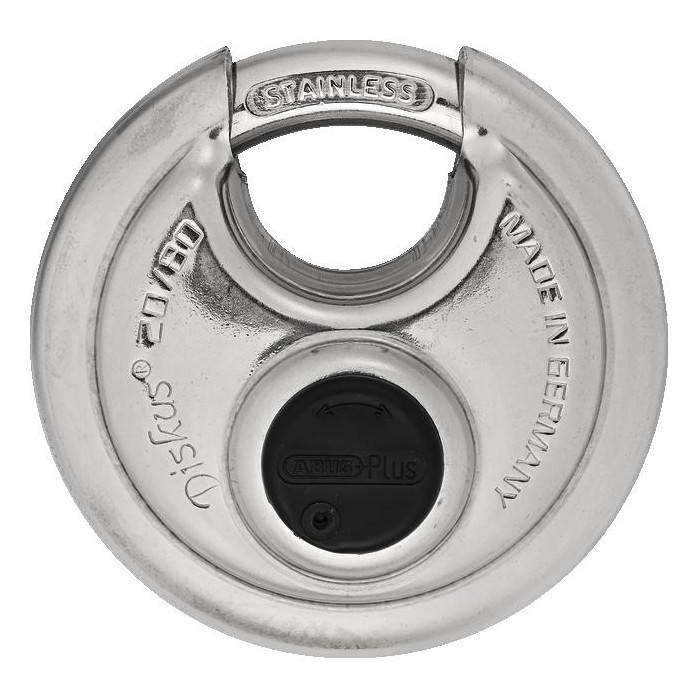 ABUS Diskus 20/80 - Cadenas de sécurité tout inox avec système de clé ABUS Plus