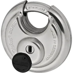 ABUS Diskus 20/80 - Cadenas de sécurité tout inox avec système de clé ABUS Plus