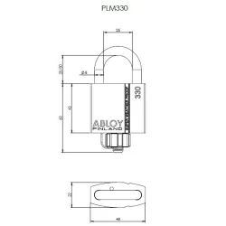 Cadenas haute sécurité ABLOY PLM330 SWP