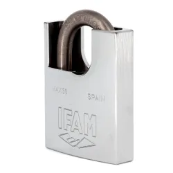 Cadenas IFAM MAX-50 - corps laiton massif chromé, anse acier inox