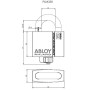 Cadenas ABLOY PLM 350B , serrure sentry ou protec2, cadenas très haute sécurité - Image 11