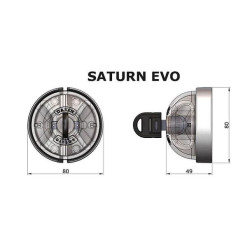 Serrure antivol utilitaire pour véhicule Daken Saturn Evo spécialement pour deux portes