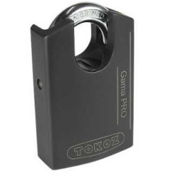 Cadenas haute sécurité en acier Tokoz Gama Pro 70CS noir