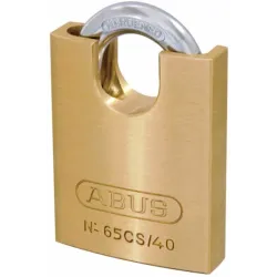 ABUS 65CS/40. Boîtier en laiton massif, anse blindée