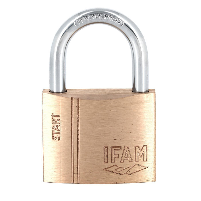 Cadenas à clé en laiton IFAM START 40