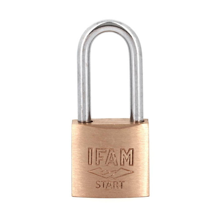 Cadenas à clé en laiton anse haute IFAM START 20 LS