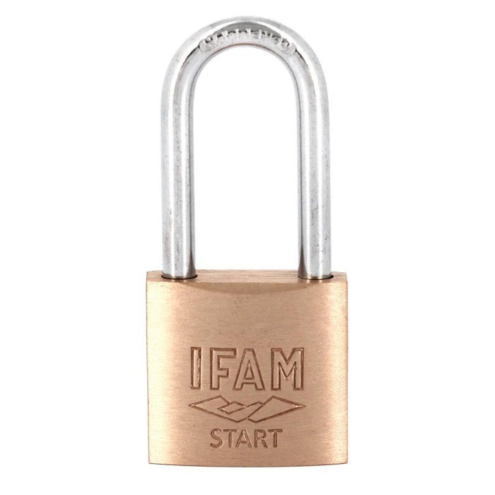 Cadenas à clé en laiton anse haute IFAM START 25 LS